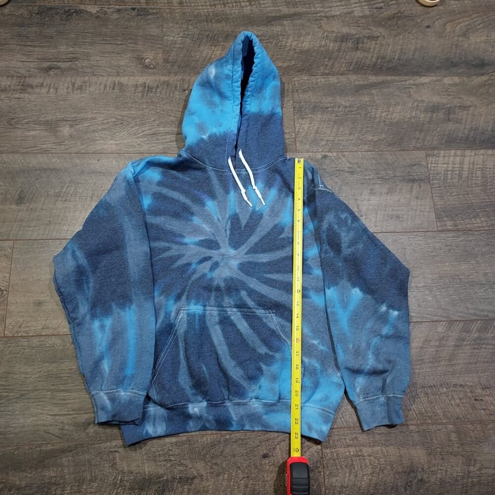 Tie Dye Hoodie Sweatshirt Pullover Gildan Heavy Blend Kangaroo Pocket Medium - Picture 5 of 10